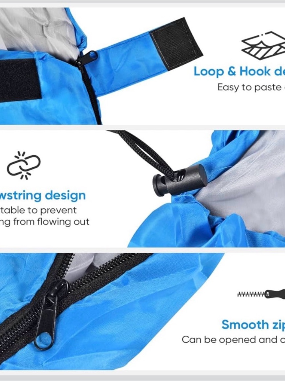 Camping sleeping bags, 3 pack - Picture 3 of 10